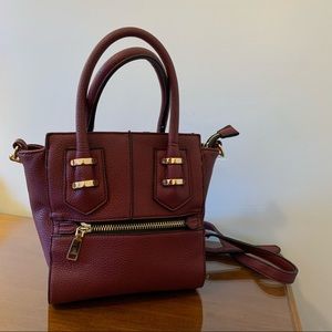 Plum/Wine colored faux leather purse 💜